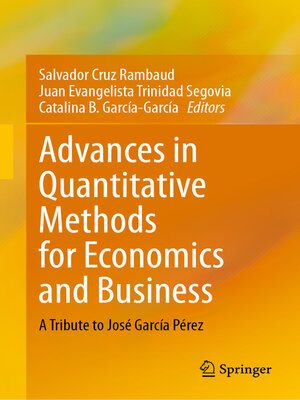 cover image of Advances in Quantitative Methods for Economics and Business